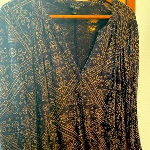 Paisley patterned lucky brand top